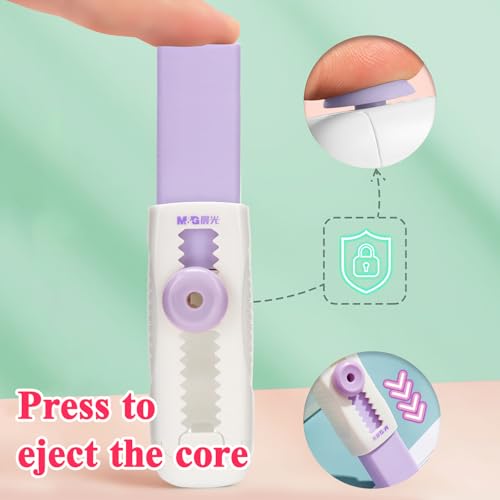 4+1 Pack Rubber Erasers Sliding Retractable Eraser (5 Count)