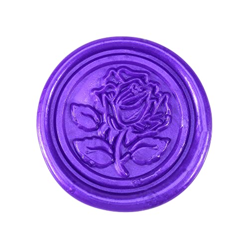 5Pcs Purple Sealing Wax Sticks with Wicks for Wax Seal Stamp (5 Count)