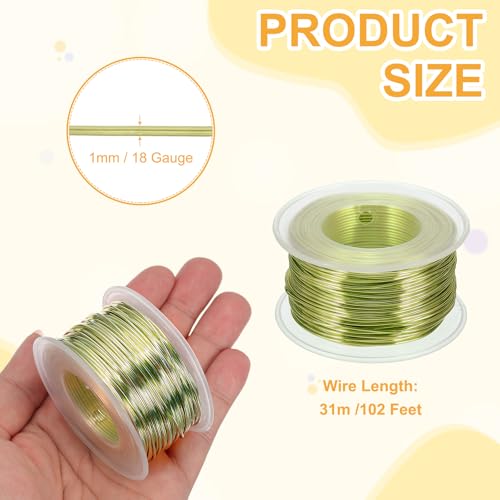 18 Gauge 1mm Anodized Aluminum Wire for Jewelry Craft Making