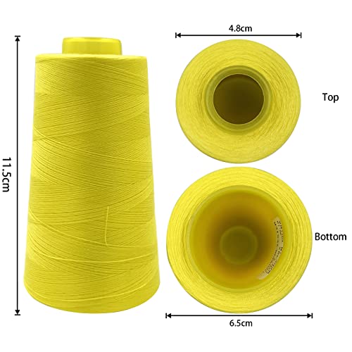 4 Cones of 3000 Yards Each Spool Thread for All Purpose (36000 Foot)
