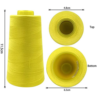 4 Cones of 3000 Yards Each Spool Thread for All Purpose (36000 Foot)