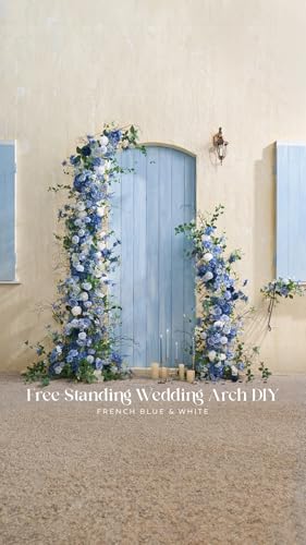 Dusty Blue Artificial Dahlias (25 Count)