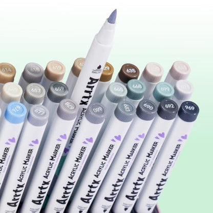 30 Gray Tone Acrylic Paint Markers