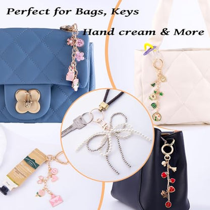 325PCS Charms Lip Gloss Keychain Making Kit
