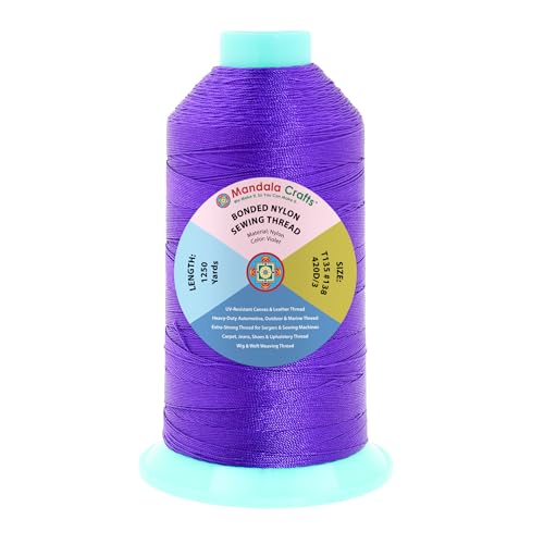 Size 138 420D T135 Violet Bonded Nylon Thread