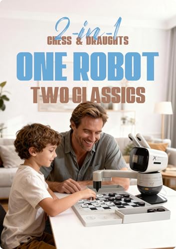 SenseRobot Lite AI Robotic Chess & 10x10 International Draughts Set with Robotic Arm
