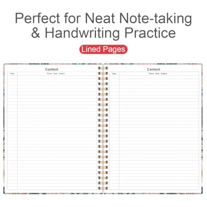 Lined Spiral Journal Notebook for Women & Men