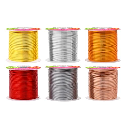 22 GA Gray Copper Red Assorted Anodized Aluminum Craft Wire (450 Foot)