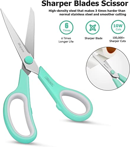24 Pack 8" Heavy Duty Scissors in Bulk (3 Count)