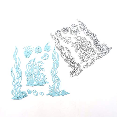 Metal Sea Grass Seaweed Coral Tropical Fish Cutting Dies