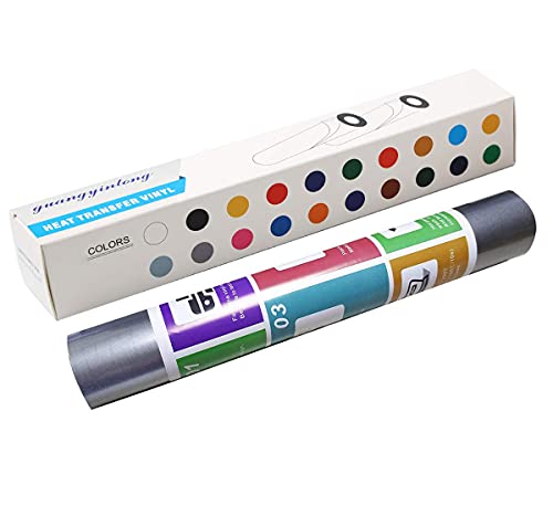 Reflective Dark Grey HTV Rolls Heat Transfer Vinyl