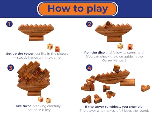 Wooden Balance Stacking Tower