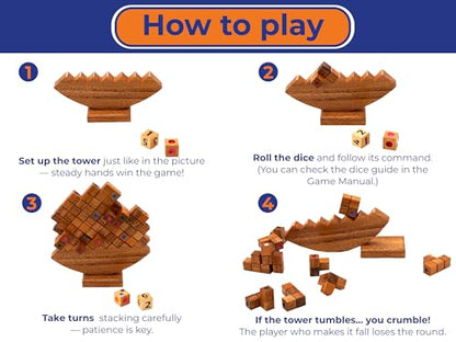 Wooden Balance Stacking Tower