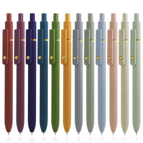 Gel Pens 12 Pcs Black Ink Pens for Women (12 Count)