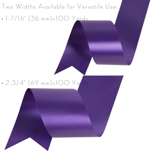 2.5 Inch Purple Polypropylene Ribbon