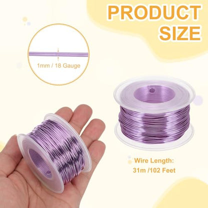 18 Gauge 1mm Anodized Aluminum Wire for Jewelry Craft Making