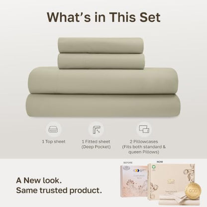 100% Organic Cotton Full Bed Sheets Set