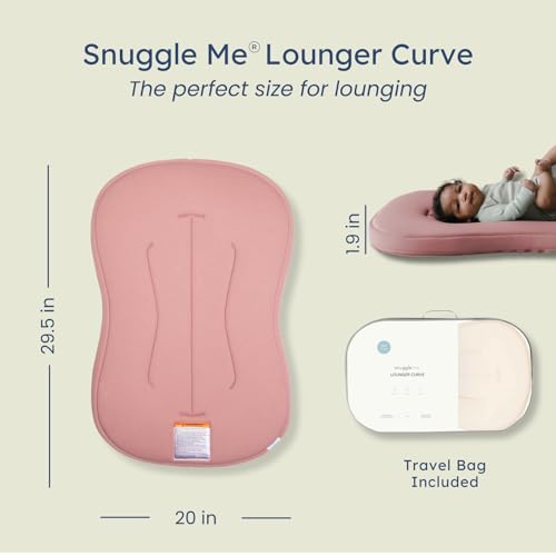 Organic Newborn Baby Infant Lounger Pillow & Travel Bag