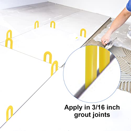 300 Pcs Horseshoe Shims U Shape Plastic Shims Tile Spacers 3