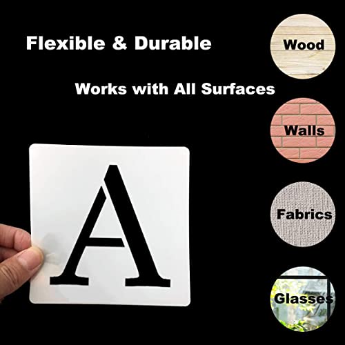2.5 Inch Alphabet Letter Stencils for Painting (70 Count)