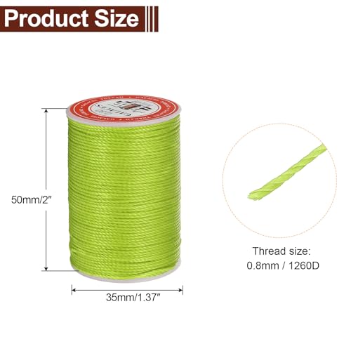 Leather Sewing Waxed Thread 0.8mm 60Yards