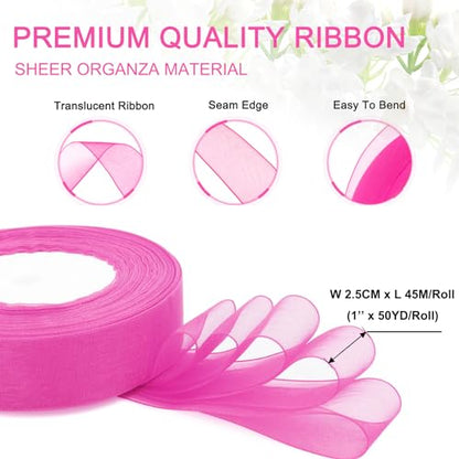 Pink Ribbon for Gift Wrapping (150 Foot)