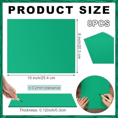 8 Pcs 8 x 10 Inch Linoleum Blocks for Printmaking