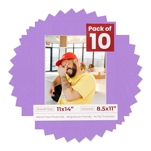 11x14 Mat for 8.5x11 Photo (10 Count)
