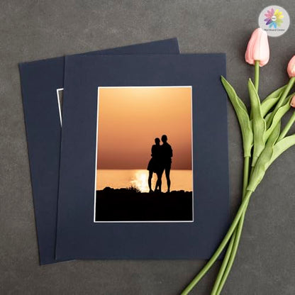 Mat Board Center 10 Pack 8x10 Photo Mats for 5x7 Picture