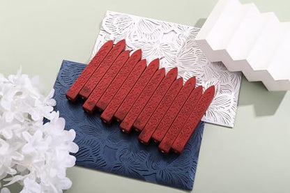 12Pcs Sealing Wax Sticks with Wicks for Wax Seal Stamp (12 Count)
