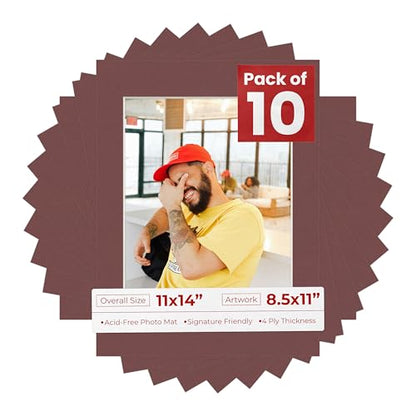 11x14 Mat for 8.5x11 Photo (10 Count)