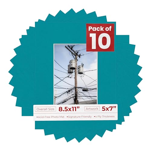 5x7 Mat for 8.5x11 Frame (10 Count)