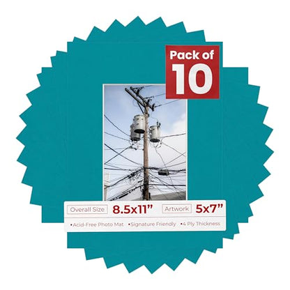 5x7 Mat for 8.5x11 Frame (10 Count)