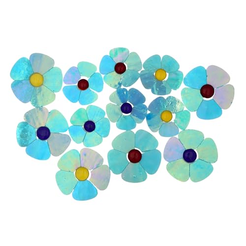 Iridescent Flower Mosaic Tiles