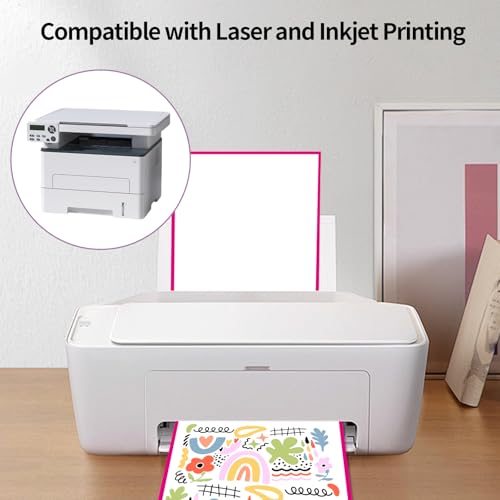 24 Sheets Printable Sticker Paper