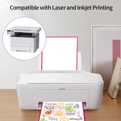 24 Sheets Printable Sticker Paper