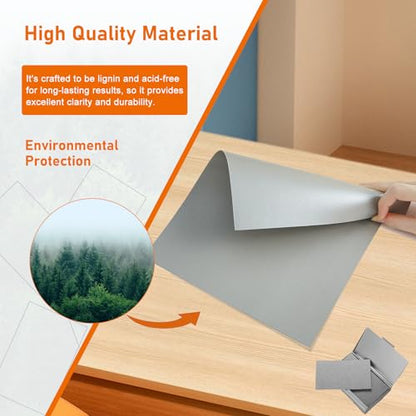 40 Sheets Grey Cardstock 8.5 x 11 Certificate Paper 75lb (40 Count)