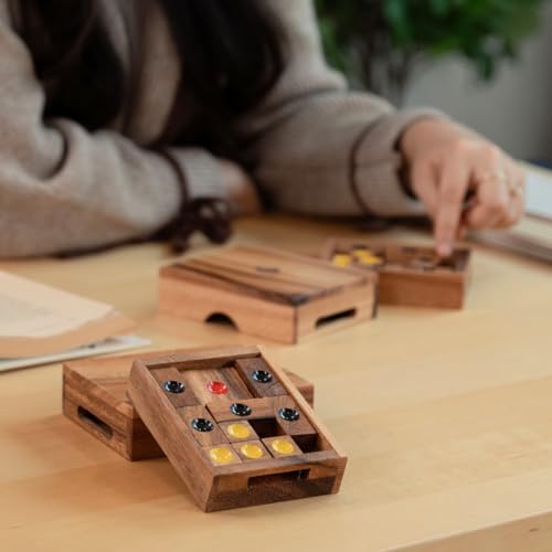 Setting Sun STEM Sliding Block Puzzle AKA Huarong Dao or Klotski from SiamMandalay with SM Gift Box