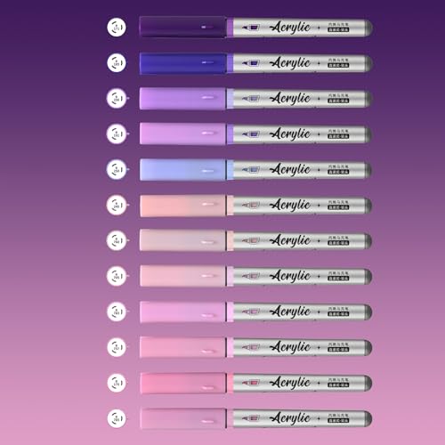 Purple Pink Acrylic Paint Pens