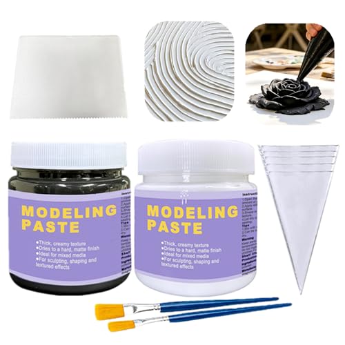 Thick Modeling Paste White & Black 600ml (20.29 Ounce)