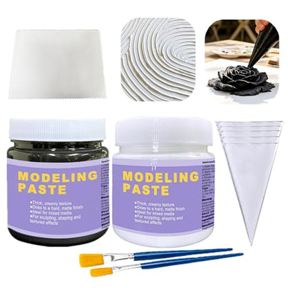 Thick Modeling Paste White & Black 600ml (20.29 Ounce)
