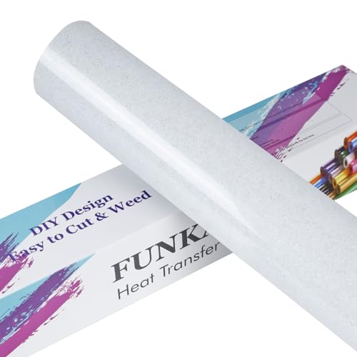 Glitter White HTV Heat Transfer Vinyl Rolls