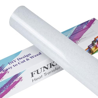 Glitter White HTV Heat Transfer Vinyl Rolls