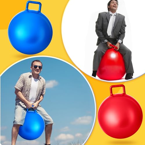 3 Pcs 29 Inch Bouncing Ball with Handle (3 Count)