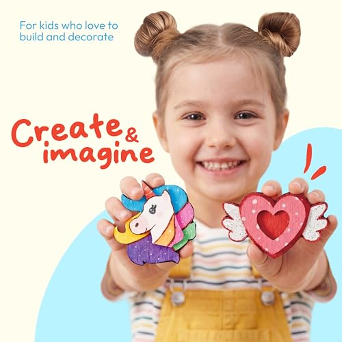 12 pcs Fantasy Wooden Magnets (12 Count)