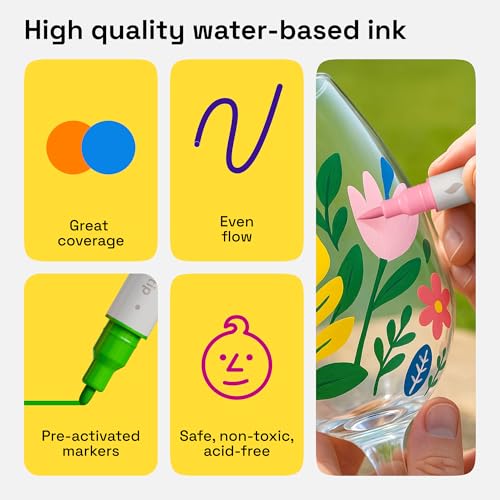 12 Acrylic Paint Markers (12 Count)