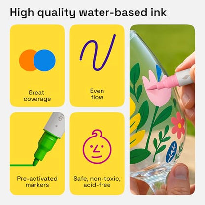 12 Acrylic Paint Markers (12 Count)