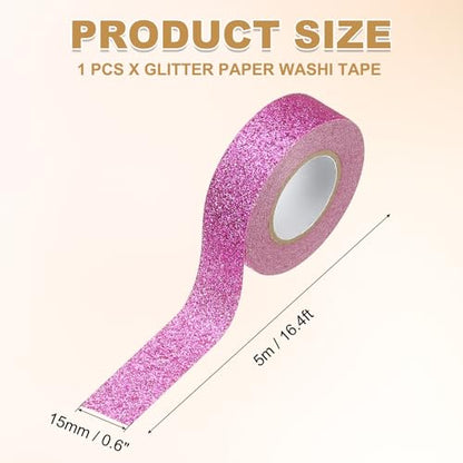 1 Roll Glitter Paper Washi Tape