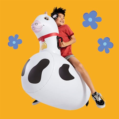 Hop N Go Inflatable Bouncy Cow Riding