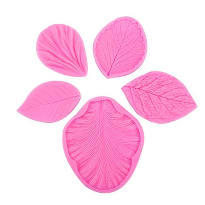 Flower Silicone Veiner Mold Set (8 Count)